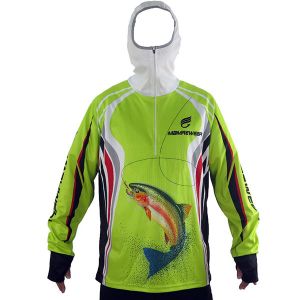 China Unisex Outdoor Fishing Clothing OEM Design Hooded Fishing Shirt Multi Color on sale