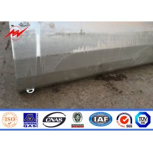 Street Light 3mm Galvanized Steel Pole With Single Bracket