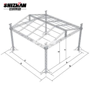 Lighting Aluminum Truss Display For Concert Booth Stand