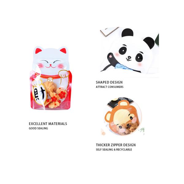 Moisture Proof Plastic Packaging Pouches 50um To 200um With Tear Notch