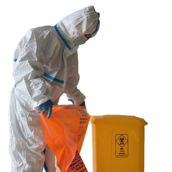 Side Gusset Bag Medical Waste Bag Recyclable and Biodegradable for Hospital Clinic