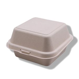 Sustainable 6Inch Bagasse Burger Box
