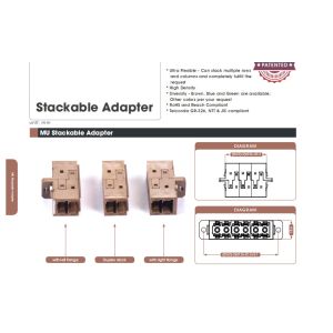 Quality MU Stackable Adapter Fiber Optic Adapters Easily Install Integrated Simplex for sale