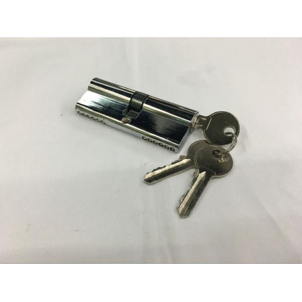 Buy 80mm Double Zinc Cylinder with 3 iron normal keys Surface finish CP at wholesale prices