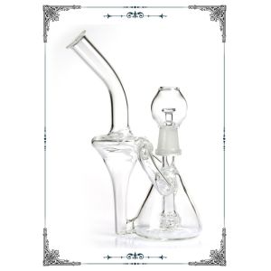 Recycler Dab Oil Rigs Matrix Perc Glass Water Pipes Bong Smoking Hand Blown
