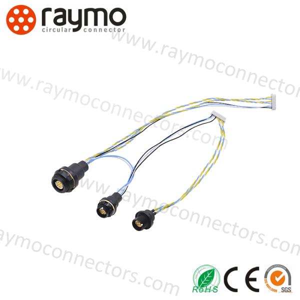 FGX Waterproof Circular Connector 2-19pin IP68 Brass Chrome Plated