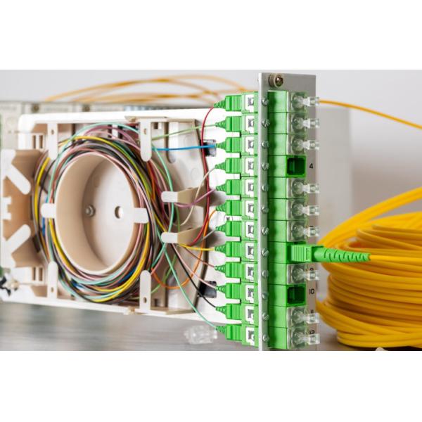 FTTH Optical Fiber PLC Splitter 1*2 1*4 1*8 1*16 1*32 1*64 With SC Connectors