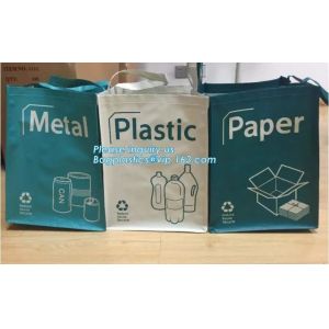 Factory custom recyclable folding laminated pp non woven bag shopping with heat