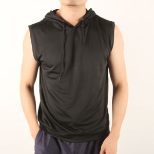Men'S Casual Sleeveless 4 Way Spandex Hoody Vest