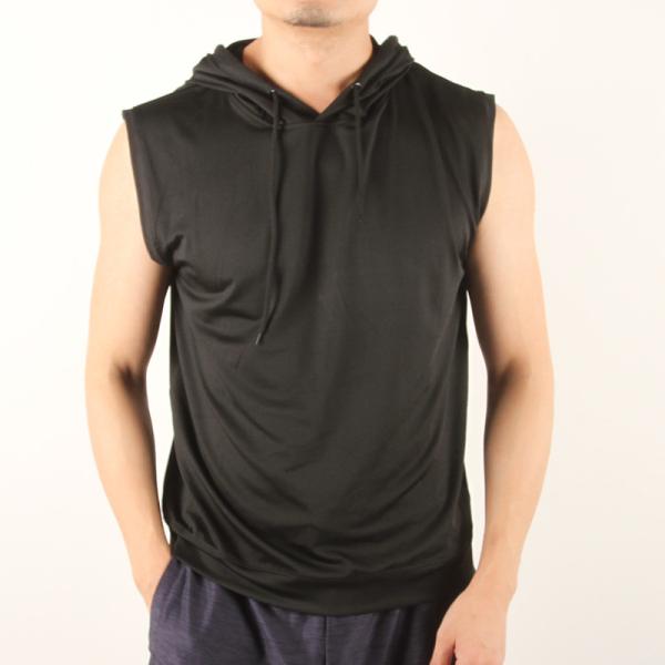 Men'S Casual Sleeveless 4 Way Spandex Hoody Vest