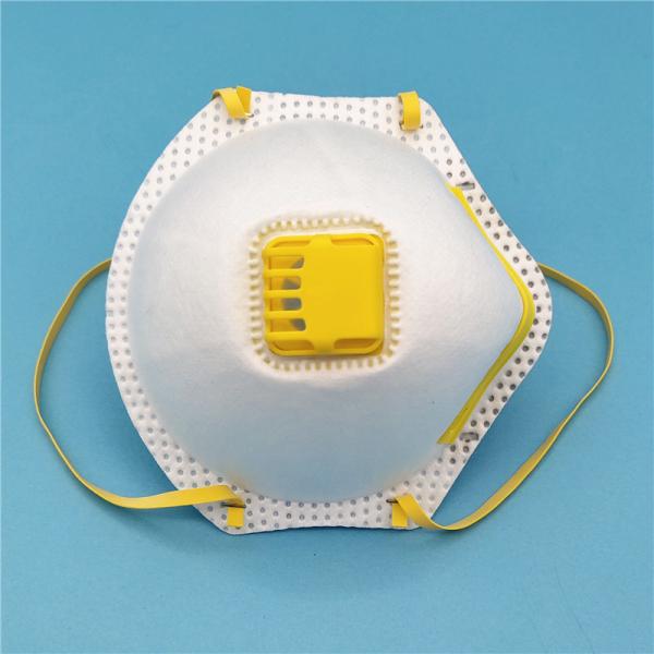 Buy Durable Disposable Medical Face Masks With Yellow Color Latex Free Head Straps at wholesale prices