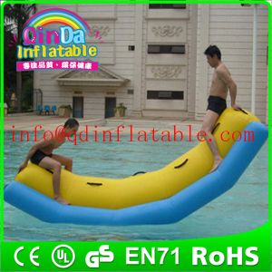 China QinDa Hot sale inflatable water games teeterboard inflatable water seesaw on sale