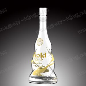 700ml Twisted Vodka Glass Bottle With Bright Closure