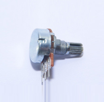 16mm rotray potentiometer, potentiometer with metal shaft, carbon potentiometer,