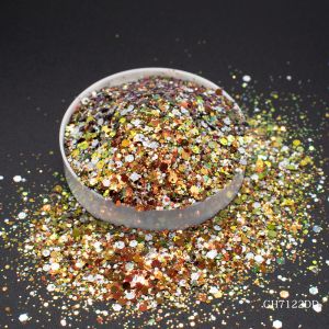 Diamonds Chameleon Glitter Flakes Mixed Photorefractive Chunky Paillette
