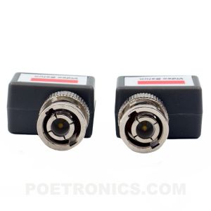 PVB-ET05 (400-600m) BNC Male to Screw Terminal CCTV Passive Video Balun