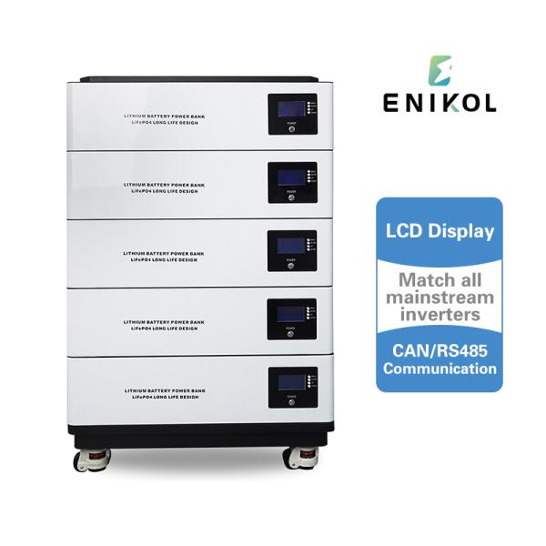 High Capacity 10kwh 20kwh Stackable LiFePO4 200ah 300ah Battery Lithium 48v