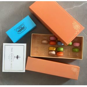 customized macaron paper box packaging, customized macaron plastic packaging