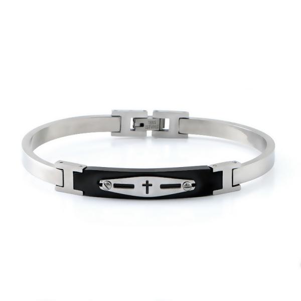 Fashionable stainless steel buckle bracelet design, simple titanium steel hot
