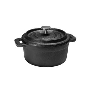 Cast Iron Enamel Coating Pre Seasoned Dutch Oven With Lid For Camping