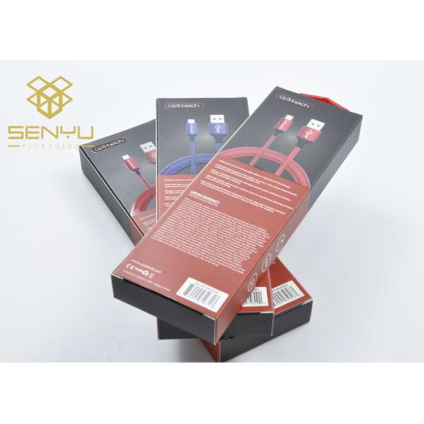 Buy Custom Charger Cable Electronic Packaging Boxes Mobile Accessories Packaging at wholesale prices