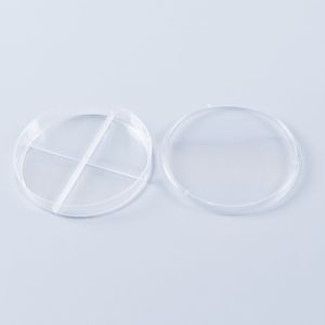 Round Compartment Sterile Petri Dish Medical Polystyrene