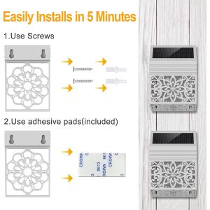 165g Waterproof Solar Deck Lights Screw Mount Solar Dock Light For Outdoor