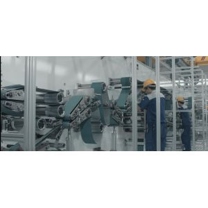 300KW 3% Rejection Elastic Waist Band Diaper Making Machine