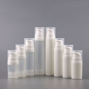 Cylindrical Airless Pump Bottle Degradable Plastic Airless Cream Bottle