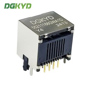 RJ45 1X1 8P8C Without Light Strip Shielded Connector DGKYD55211188GWA1DY4