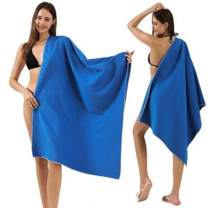 Soft Touch Antibacterial Fast Drying Bath Towels Microfiber Suede Fabric