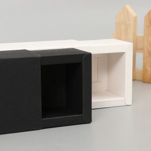 Black Kraft Box with a Cover Brown Cardboad Gift Boxes