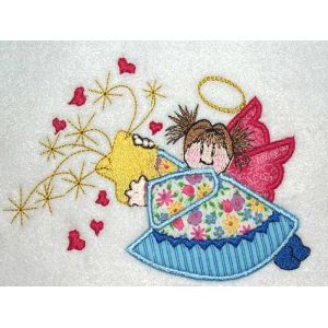 Quality Embroidery Digitizing Services designs and home embroidery spring Angel for sale