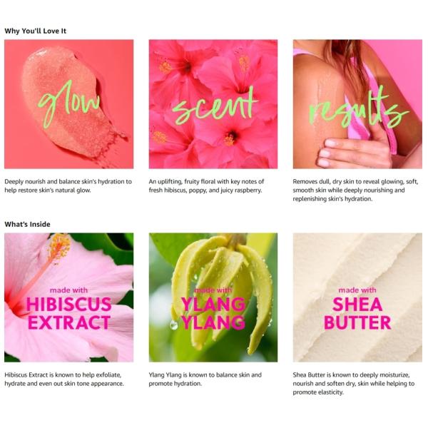 Tree Hut Pink Hibiscus Shea Sugar Scrub ingredients