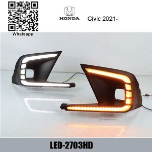 China Honda Civic 2022 LED cree DRL day time running lights driving daylight on sale