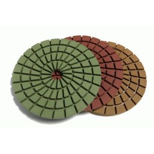 High Gloss Finish Diamond Polishing Pads , Resin Bond Diamond Stone Polishing