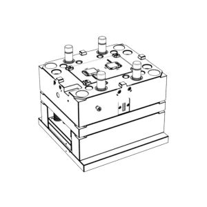 Smartwatch Back Housing / Cold runner / Three-plates mold No.22399