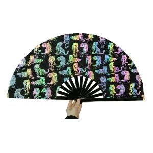 Cheap Promotional Traditional Hand Paper Folding Fan Bamboo Fan Customized