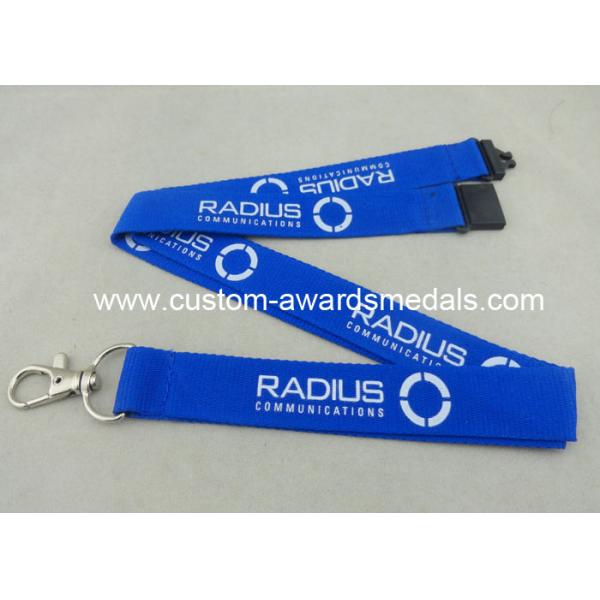 Name Badge Polyester Neck Customized Keychains With Multi Color Printing