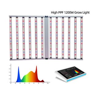 12 Bar 1200W LED Grow Lights For Indoor Plants Full Spectrum