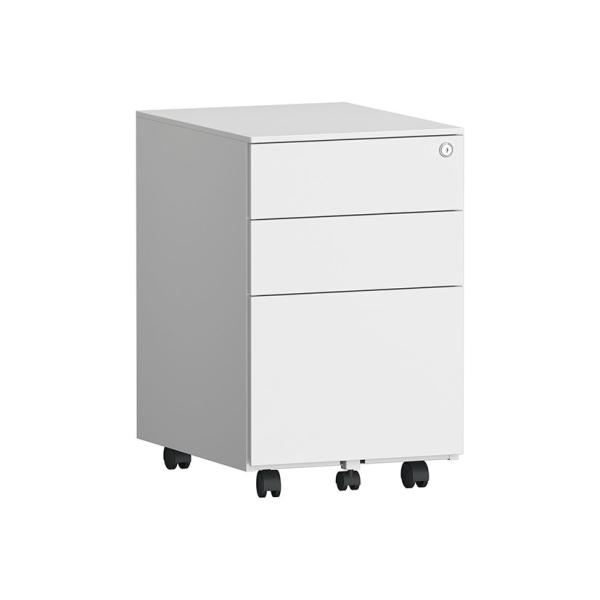 Buy Antirust Rolling Pedestal File Cabinet Cold Steel Plate 3 Drawer at wholesale prices