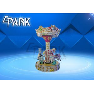 China Panyu carnival game fiberglass stationary kiddie rides EPARK coin operated 3 players childhood carousel on sale