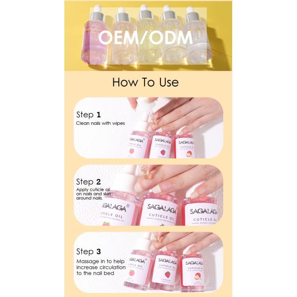 Organic Jojoba Scented Cuticle Nail Care Finger Oil Revitalizer Non-poisonous Paraben and Cruelty Free With Natural Ingredients