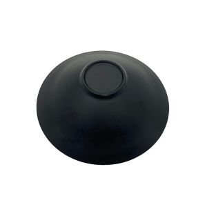 Restaurant Melamine Ramen Bowls Black Matte Round Jar Shape 10''