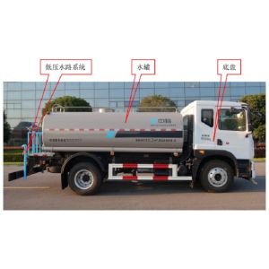 4x2 diesel manual 16 tons 10.2 cbm euro 5 water truck sprinkler