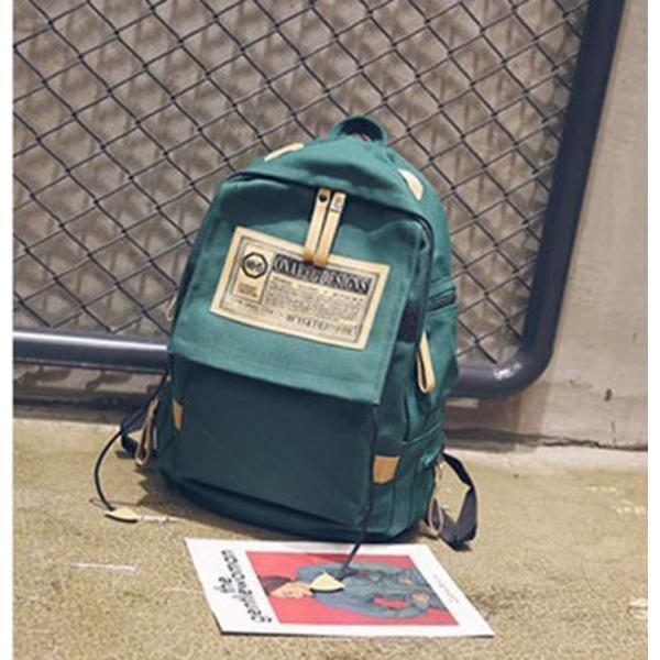 Custom new wholesale fashion Korean school boys custom canvas shoulder bag female large capacity travel backpack