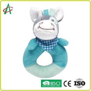 ODM Baby Plush Rattle , 8.5CM Baby Donkey Stuffed Animal
