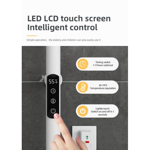 Electric Bathroom Towel Warmer Rack Fashionable Style for Wall Mounting