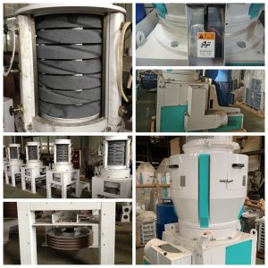 1620*1250*2180mm Vertical Rice Whitening Machine with Emery Roller