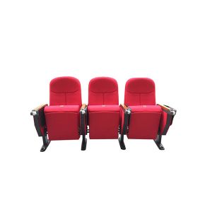 Fireproof 3 Seater Public Theater Seating With PP Cup Holder